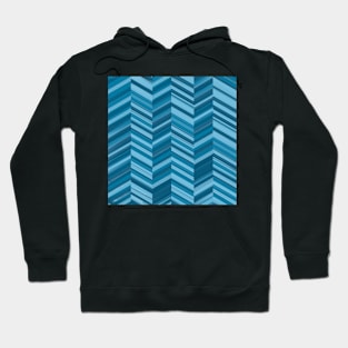 Blue zig zag Hoodie